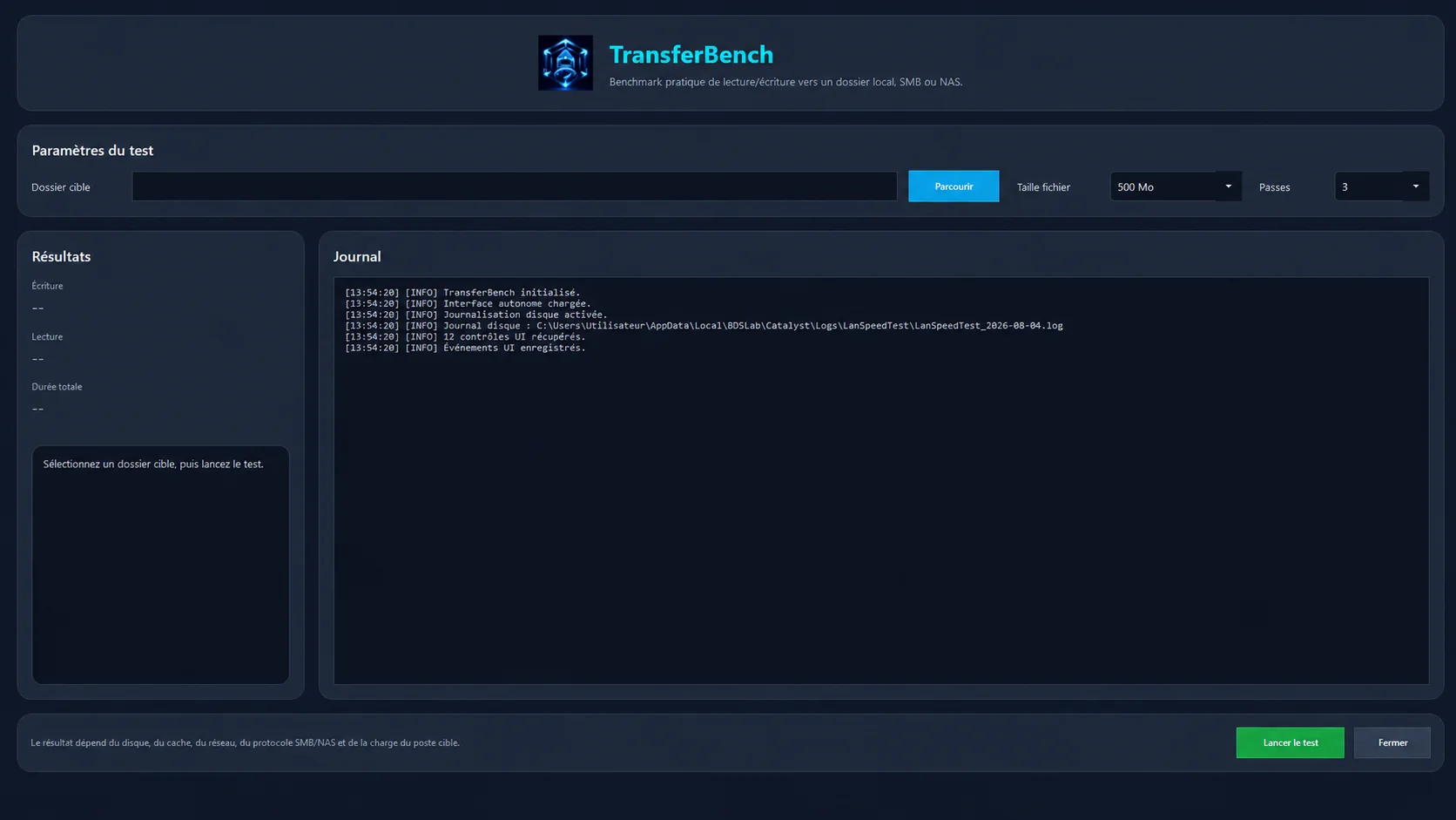 Capture réelle de Catalyst TransferBench